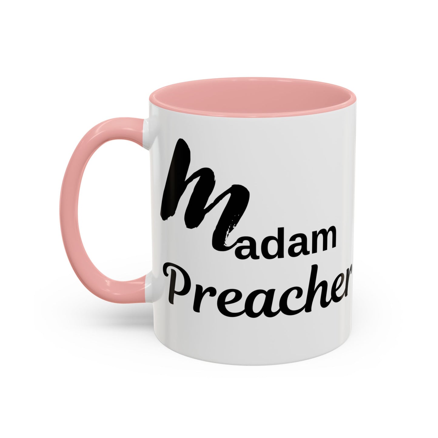 Madam Preacher Accent Coffee Mug - Multi Color handle
