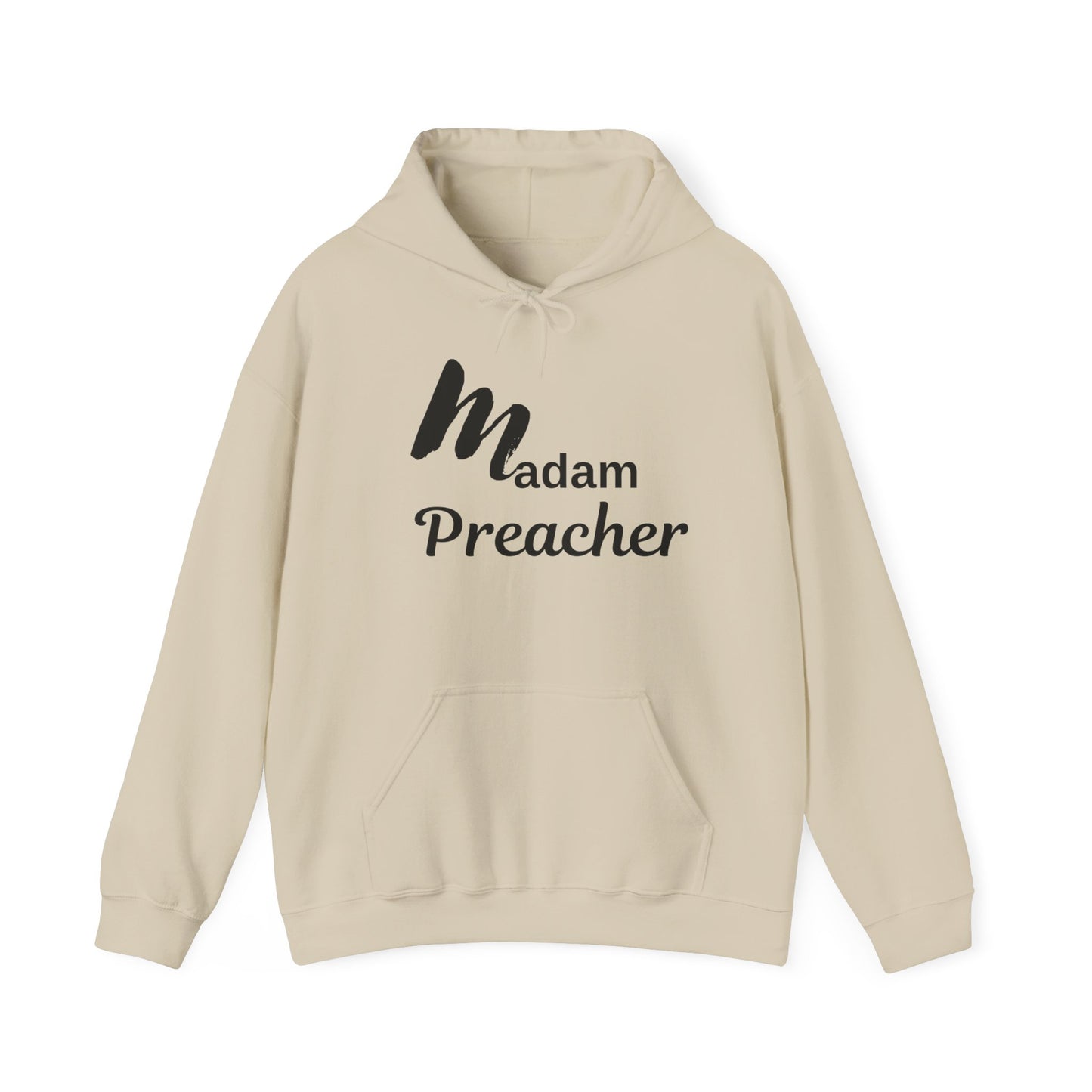 Madam Preacher Hooded Sweatshirt - Inspirational & Comfy Apparel for Religious Leaders