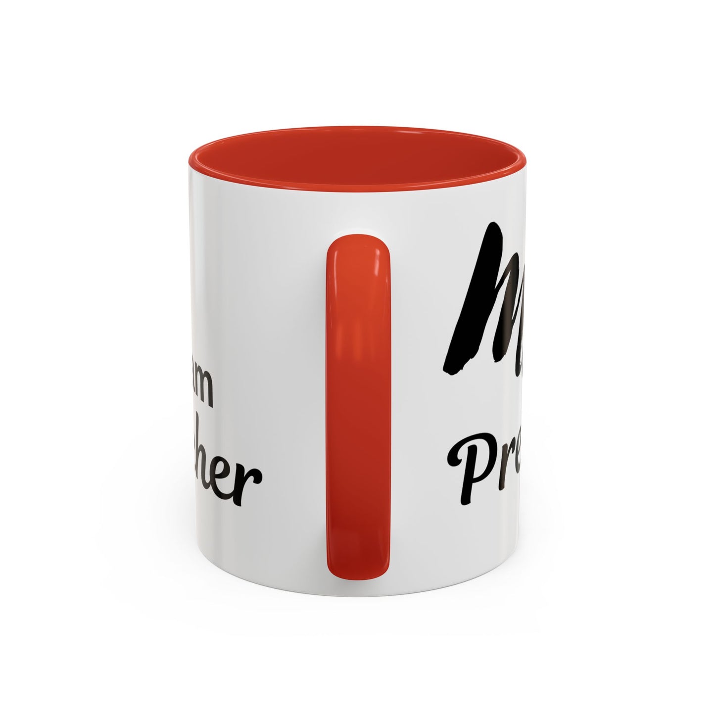 Madam Preacher Accent Coffee Mug - Multi Color handle