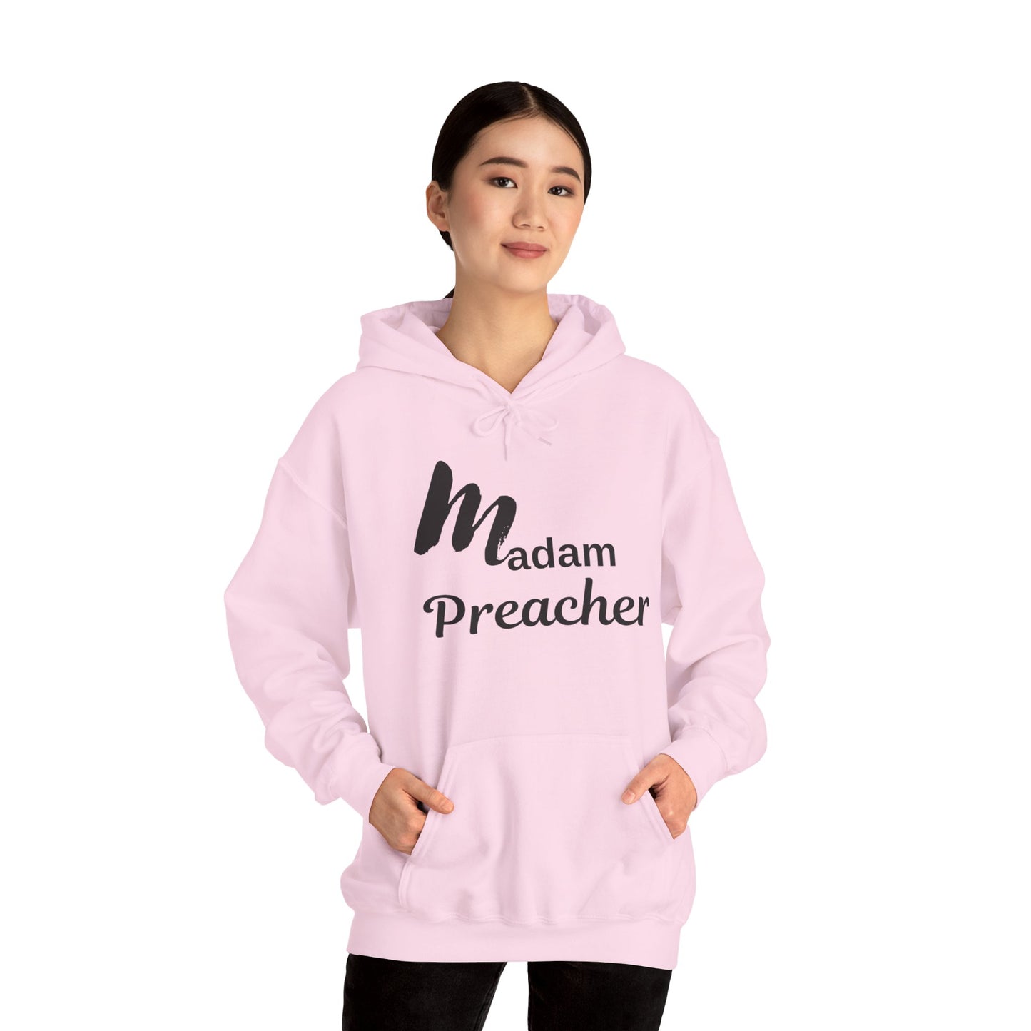 Madam Preacher Hooded Sweatshirt - Inspirational & Comfy Apparel for Religious Leaders