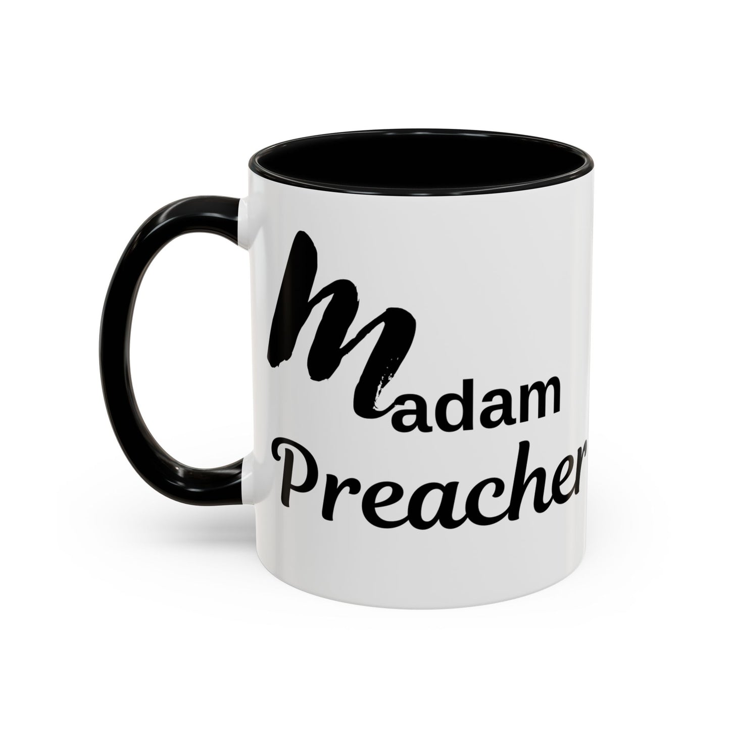Madam Preacher Accent Coffee Mug - Multi Color handle
