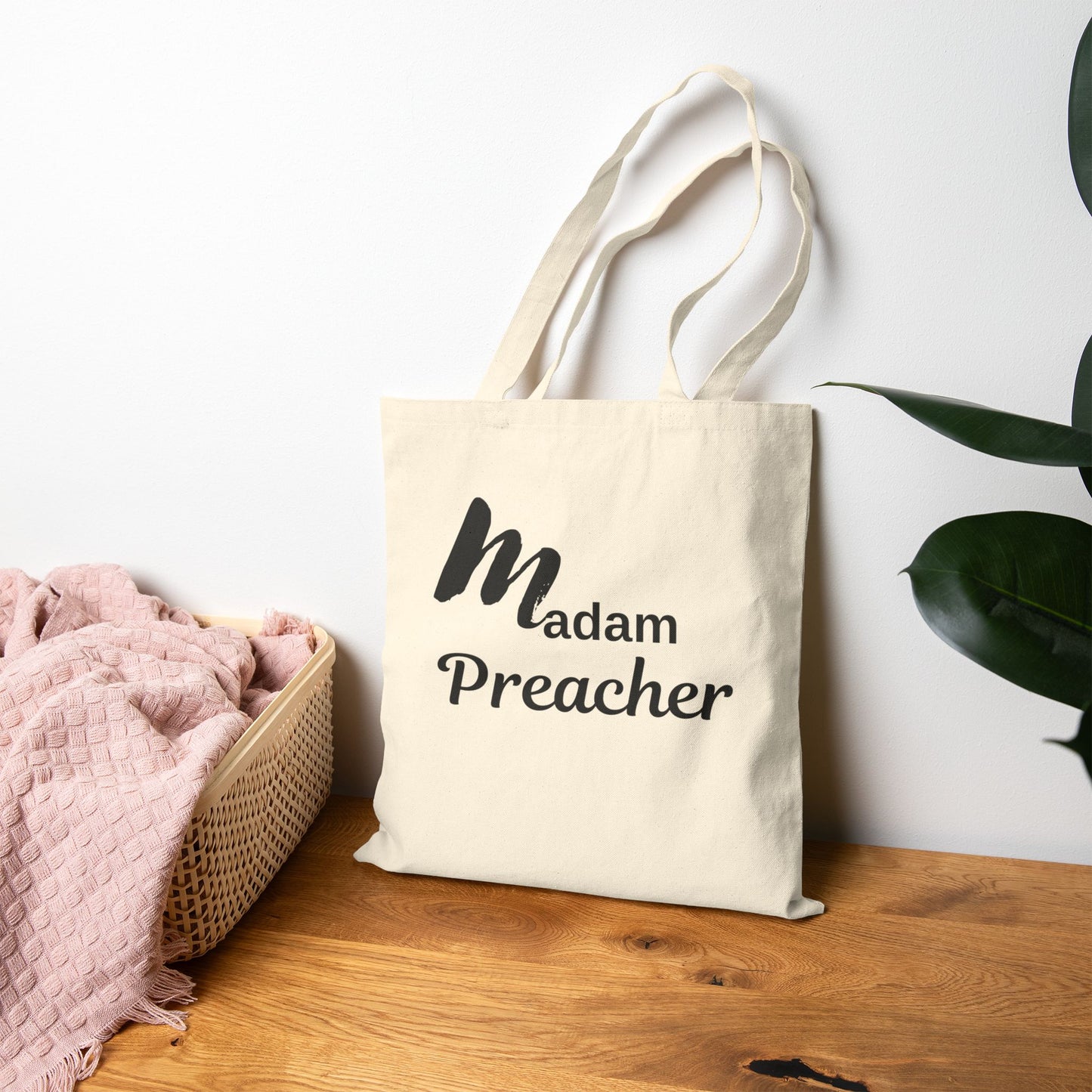 Madam Preacher Cotton Tote Bag, Eco-Friendly