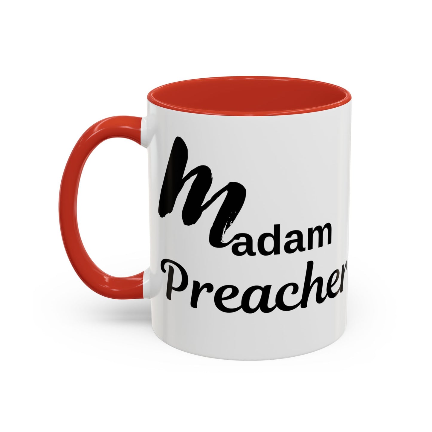 Madam Preacher Accent Coffee Mug - Multi Color handle