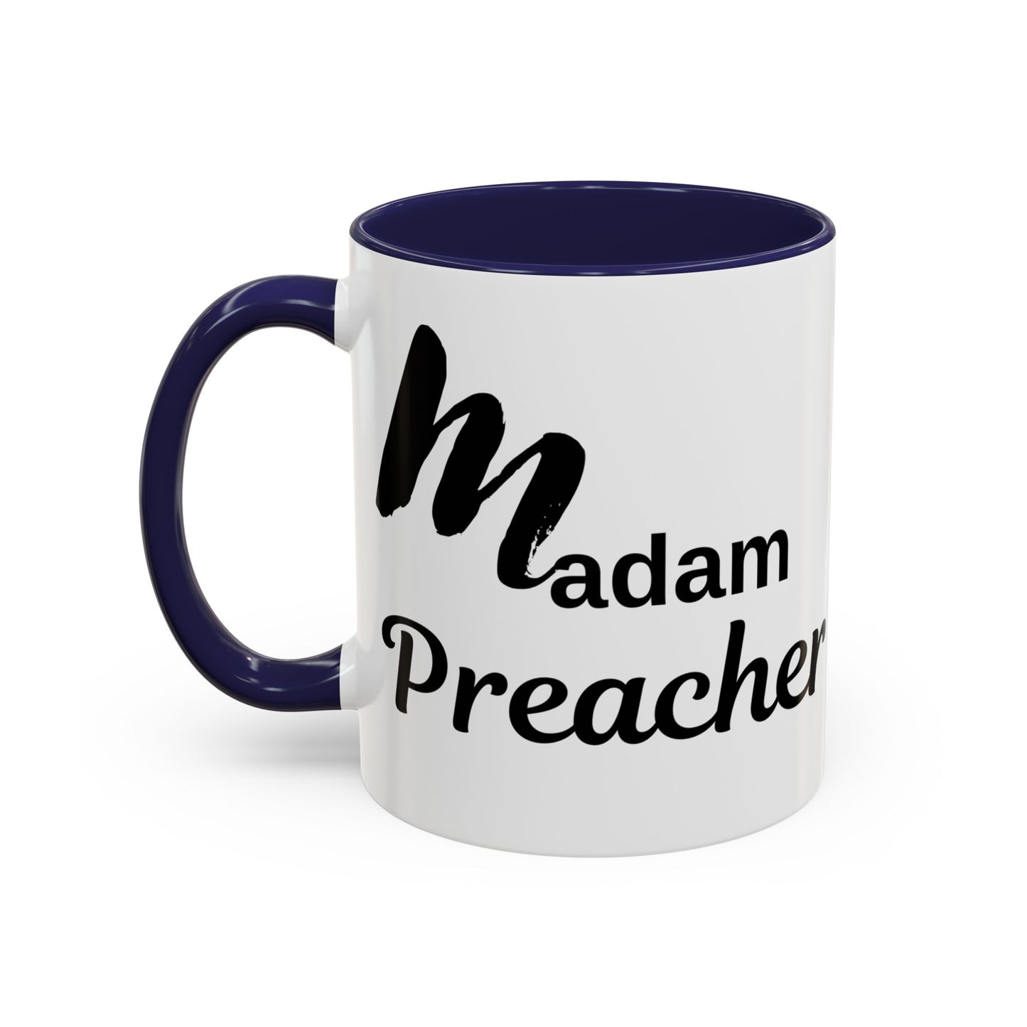 Madam Preacher Accent Coffee Mug - Multi Color handle
