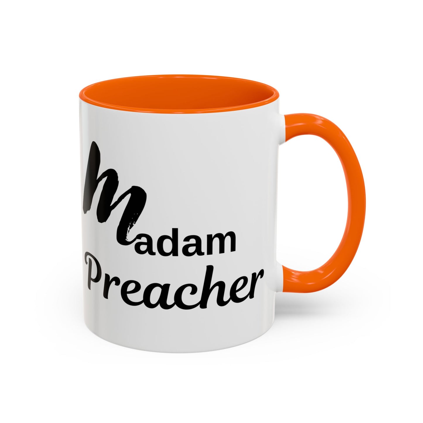 Madam Preacher Accent Coffee Mug - Multi Color handle