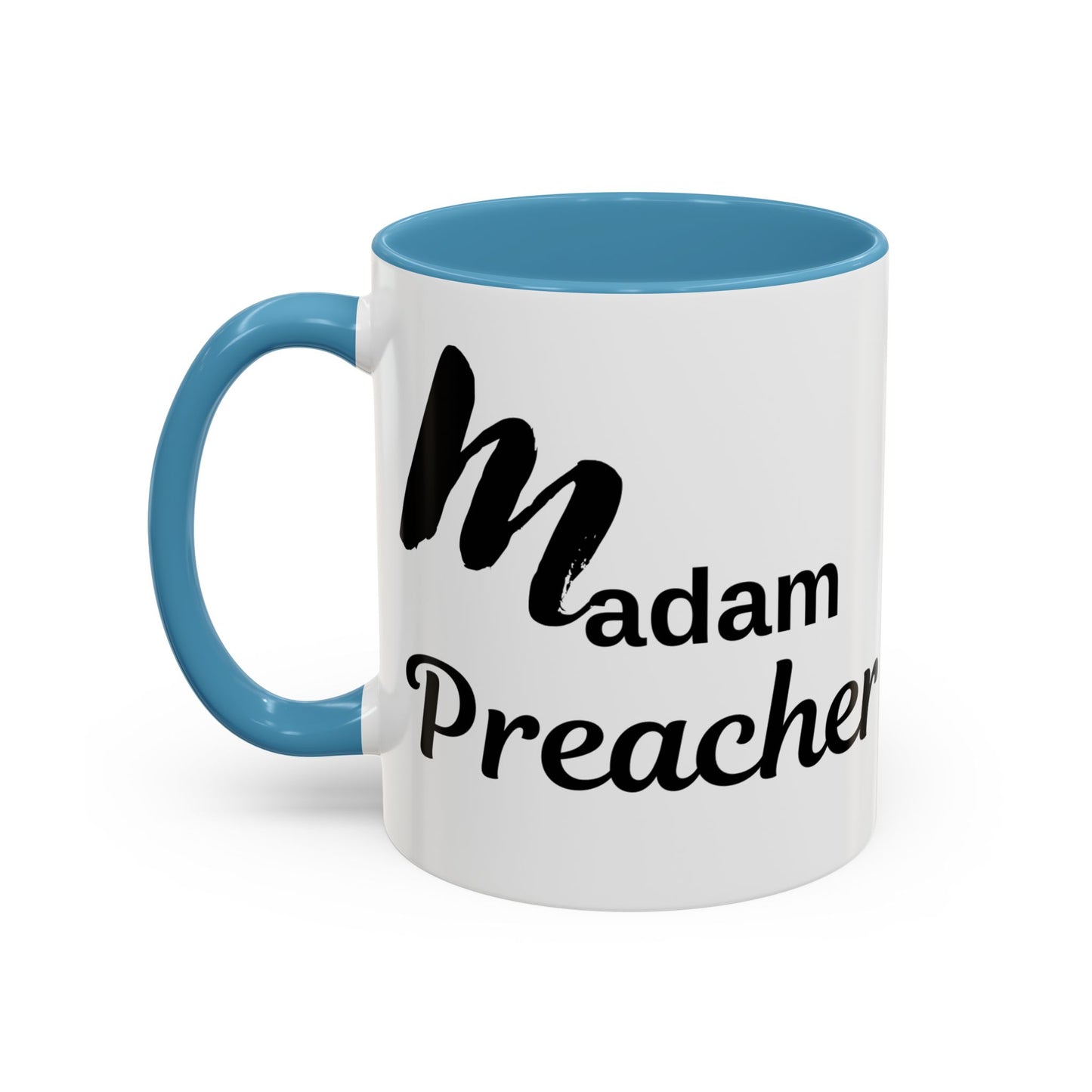 Madam Preacher Accent Coffee Mug - Multi Color handle
