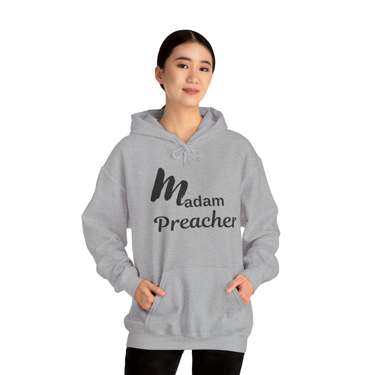 Madam Preacher Hooded Sweatshirt - Inspirational & Comfy Apparel for Religious Leaders