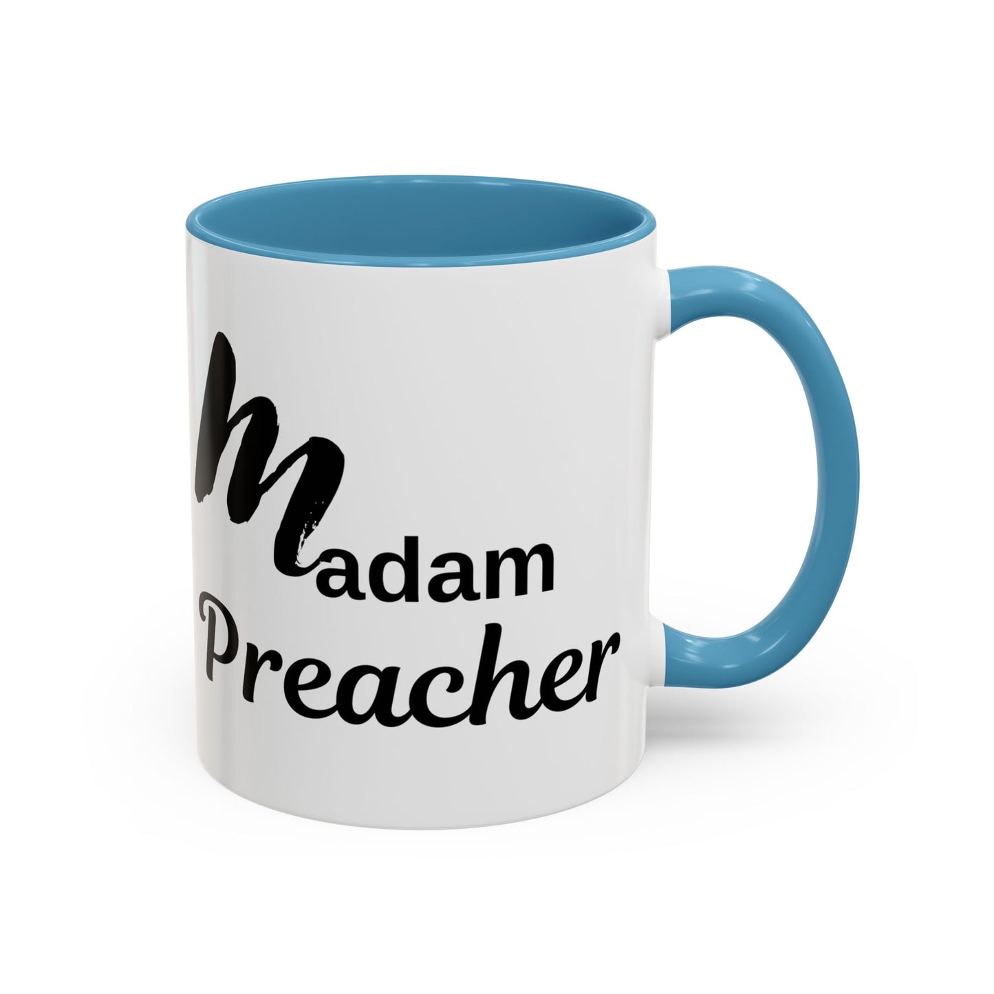 Madam Preacher Accent Coffee Mug - Multi Color handle