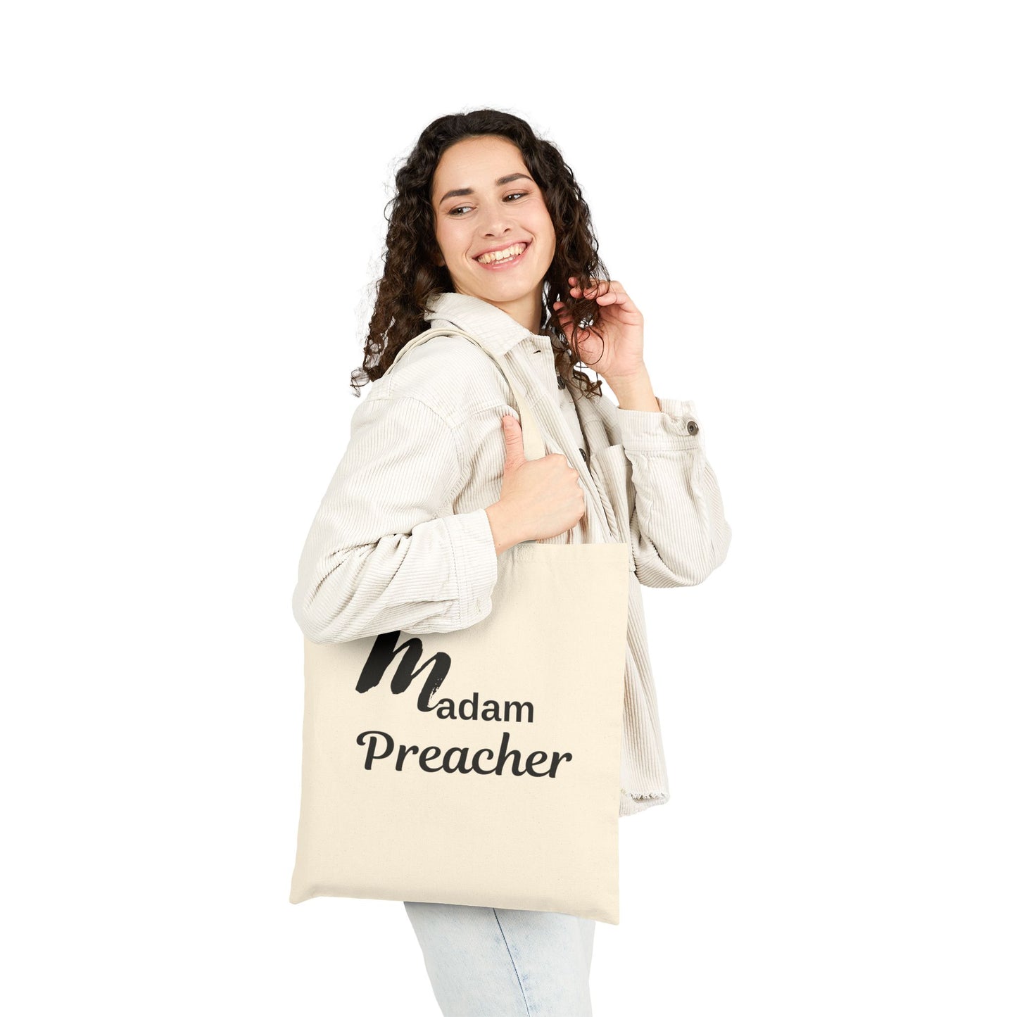 Madam Preacher Cotton Tote Bag, Eco-Friendly