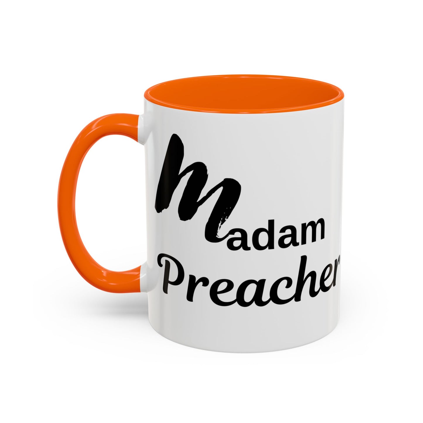 Madam Preacher Accent Coffee Mug - Multi Color handle