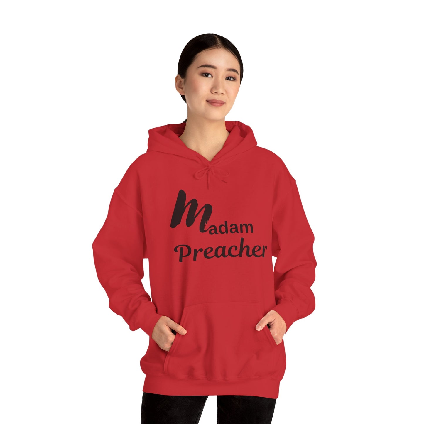 Madam Preacher Hooded Sweatshirt - Inspirational & Comfy Apparel for Religious Leaders