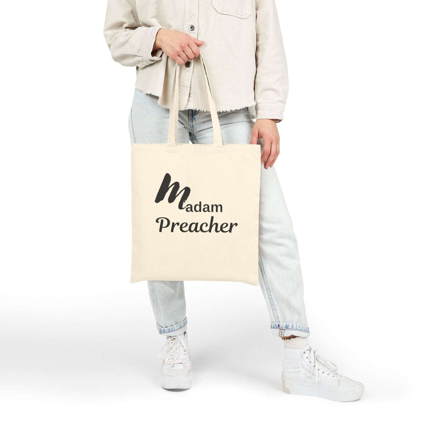 Madam Preacher Cotton Tote Bag, Eco-Friendly