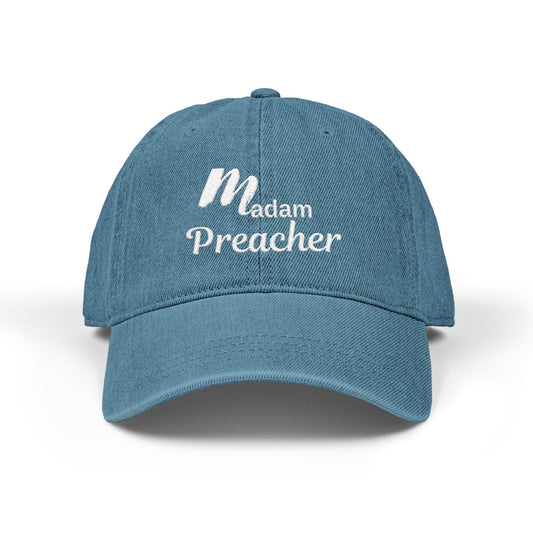 Madam Preacher Denim Hat (Embroidery)