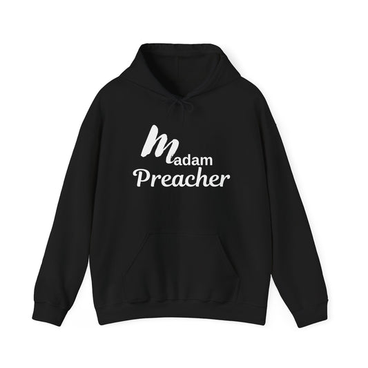 Madam Preacher Hoodie with white Letters Sweatshirt