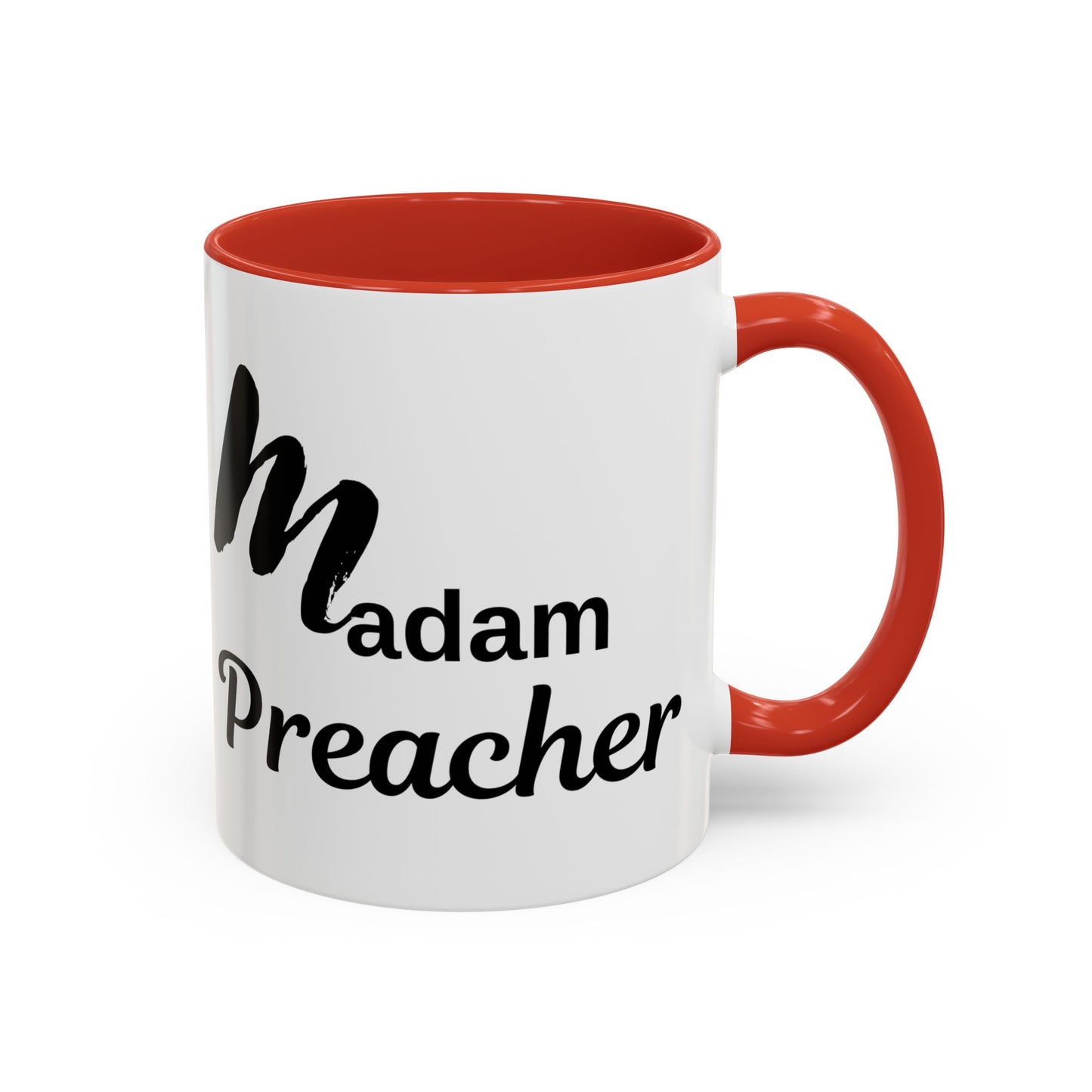 Madam Preacher Accent Coffee Mug - Multi Color handle