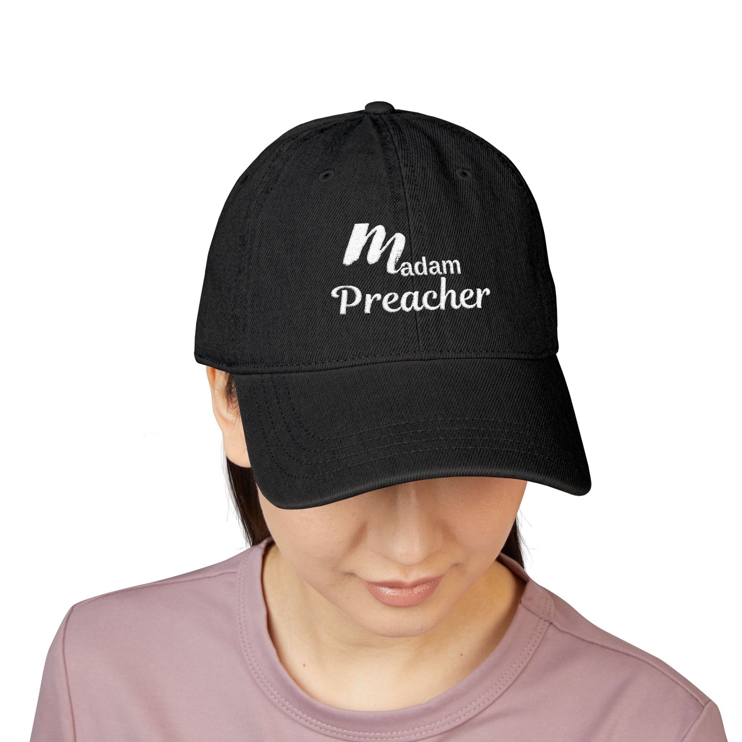 Madam Preacher Denim Hat (Embroidery)