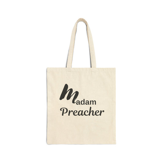 Madam Preacher Cotton Tote Bag, Eco-Friendly