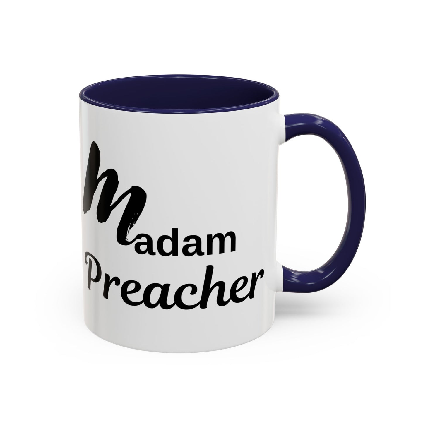 Madam Preacher Accent Coffee Mug - Multi Color handle