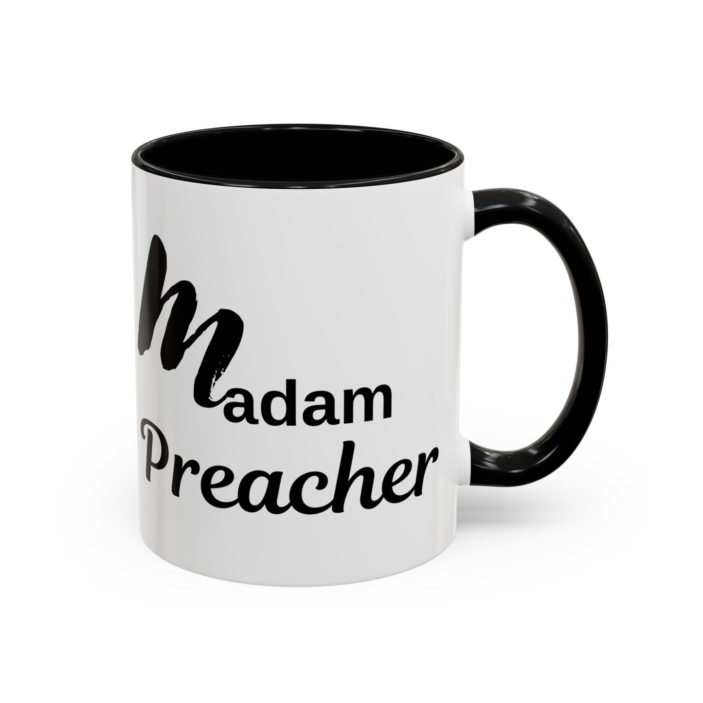 Madam Preacher Accent Coffee Mug - Multi Color handle