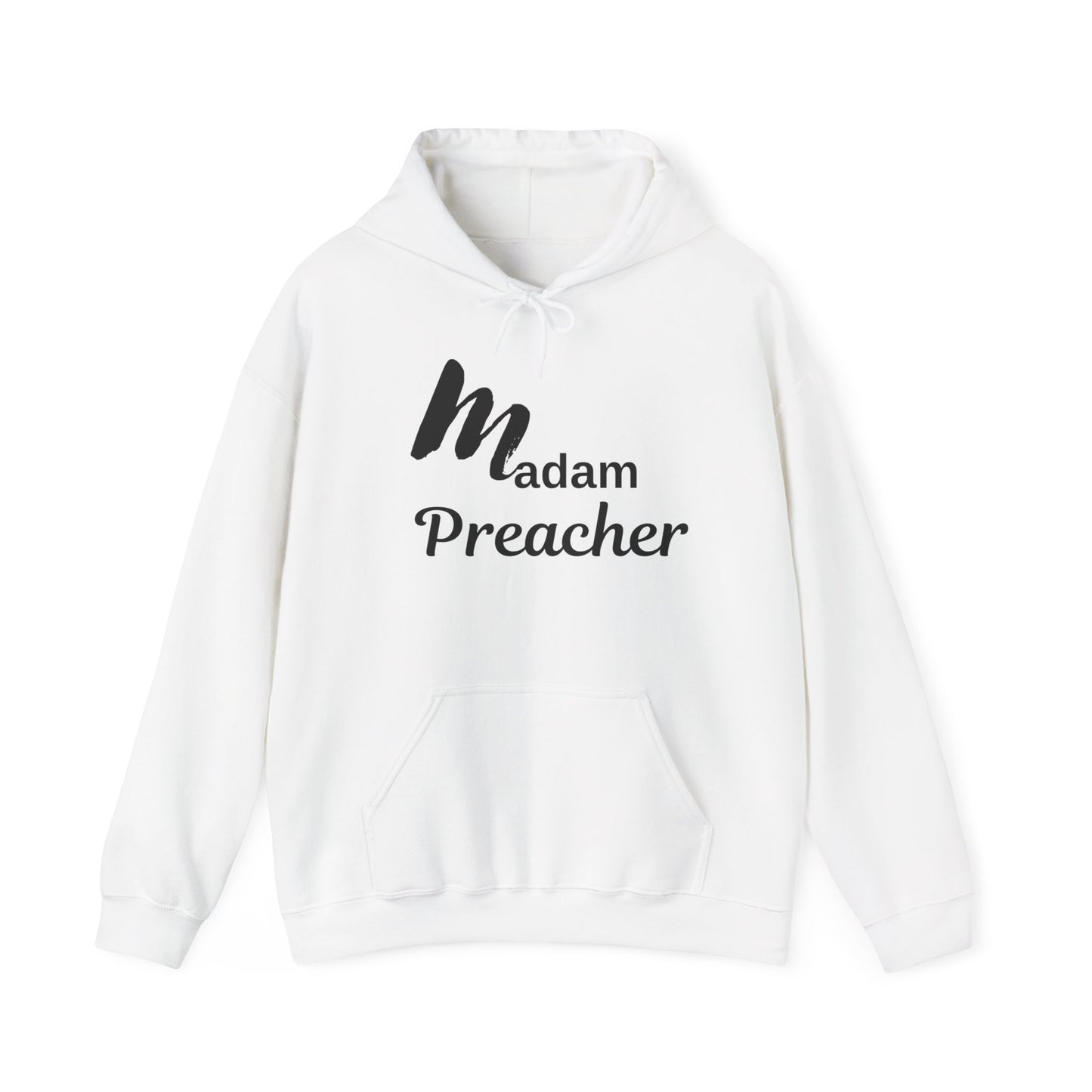 Madam Preacher Hooded Sweatshirt - Inspirational & Comfy Apparel for Religious Leaders