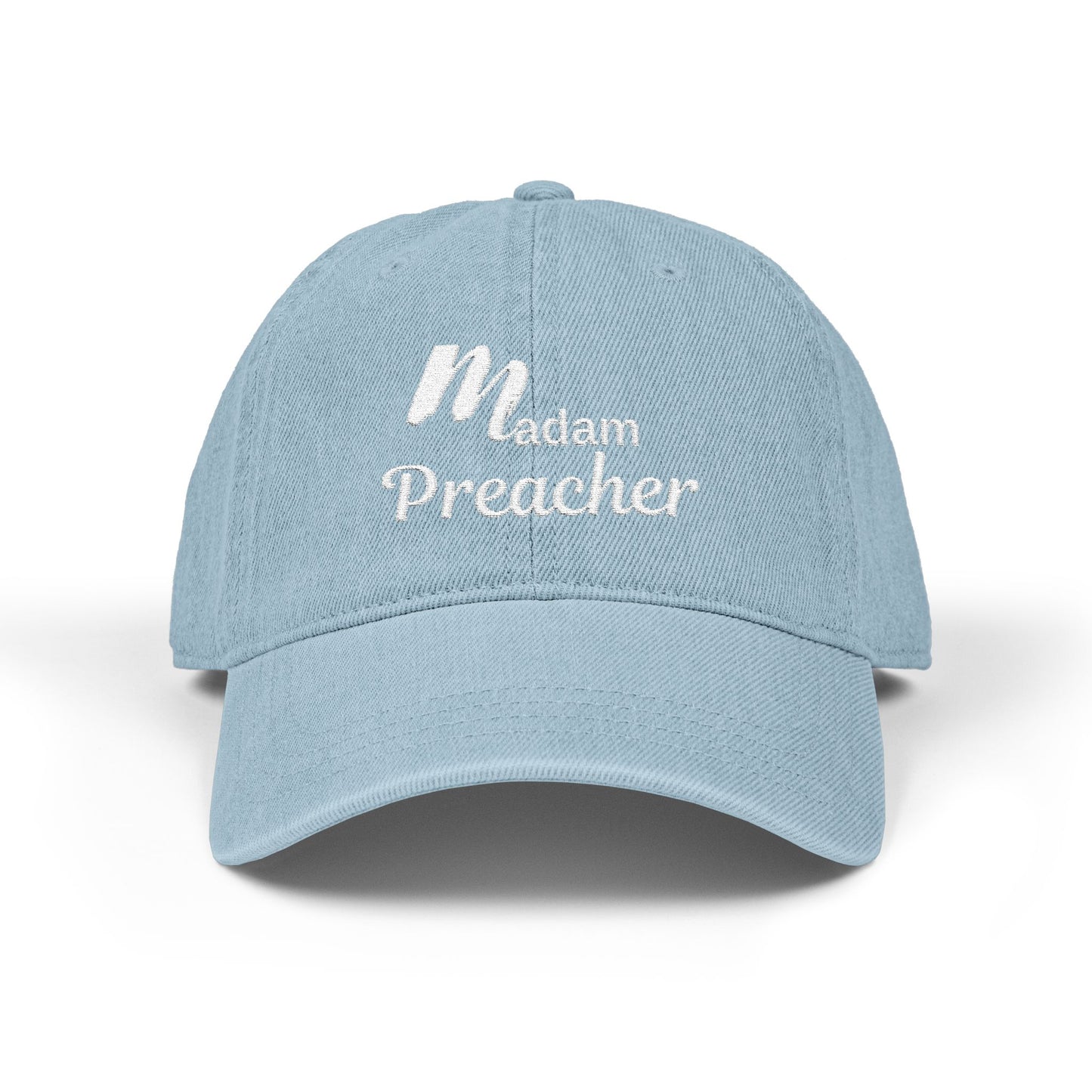 Madam Preacher Denim Hat (Embroidery)