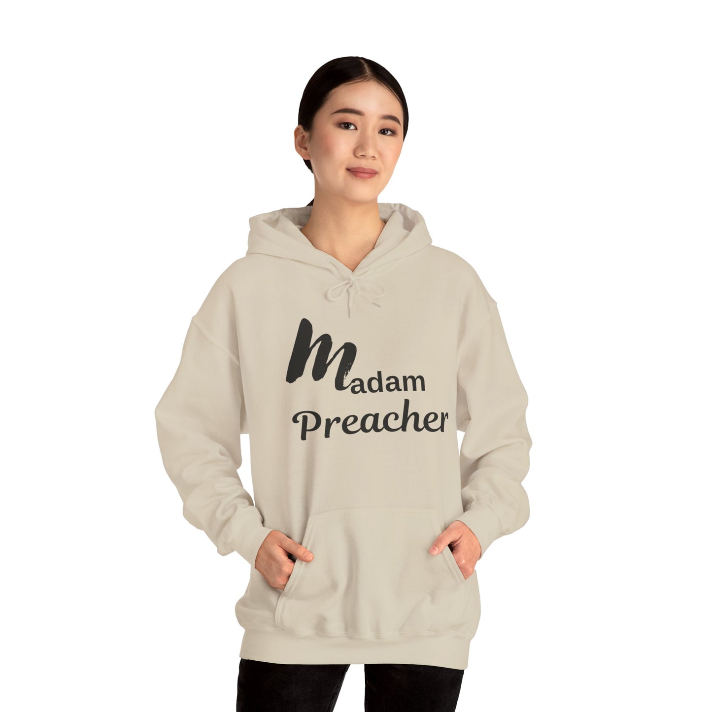 Madam Preacher Hooded Sweatshirt - Inspirational & Comfy Apparel for Religious Leaders