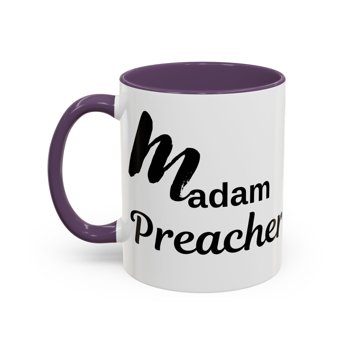 Madam Preacher Accent Coffee Mug - Multi Color handle